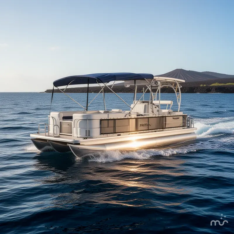 Slide: The Image of A&M Manufacturing Triton Pontoon 2010 - 2