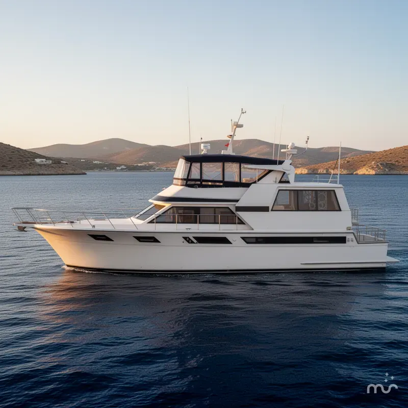 Slide: The Image of Californian 53 Cockpit Motor Yacht 1987 - 2