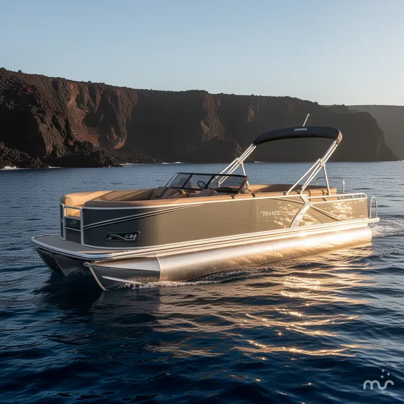 Slide: The Image of Tahoe LTZ 2385 Elite Windshield Tritoon & Honda 4-Stroke EFI 2026 - 1