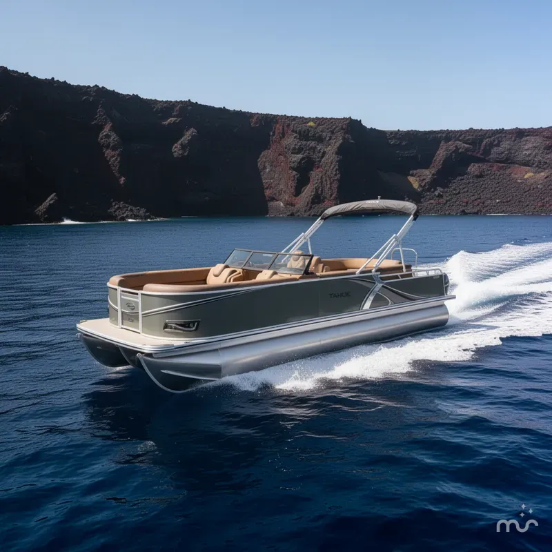 Slide: The Image of Tahoe LTZ 2385 Elite Windshield Tritoon & Honda 4-Stroke EFI 2026 - 2
