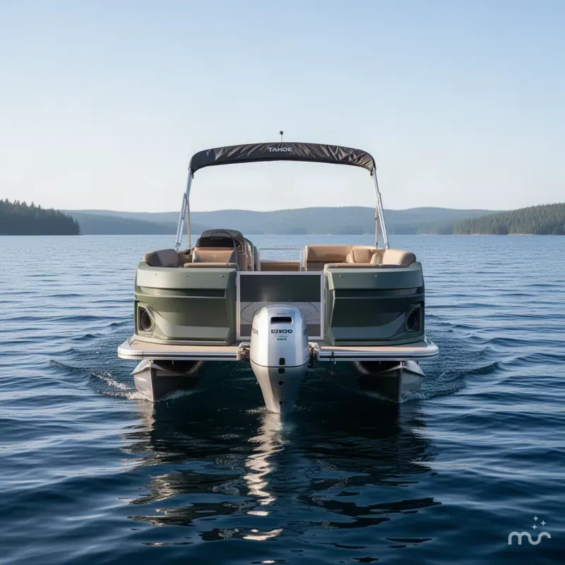 Slide: The Image of Tahoe Geofish 2385 Rear Fish & Honda 4-Stroke EFI 2026 - 1