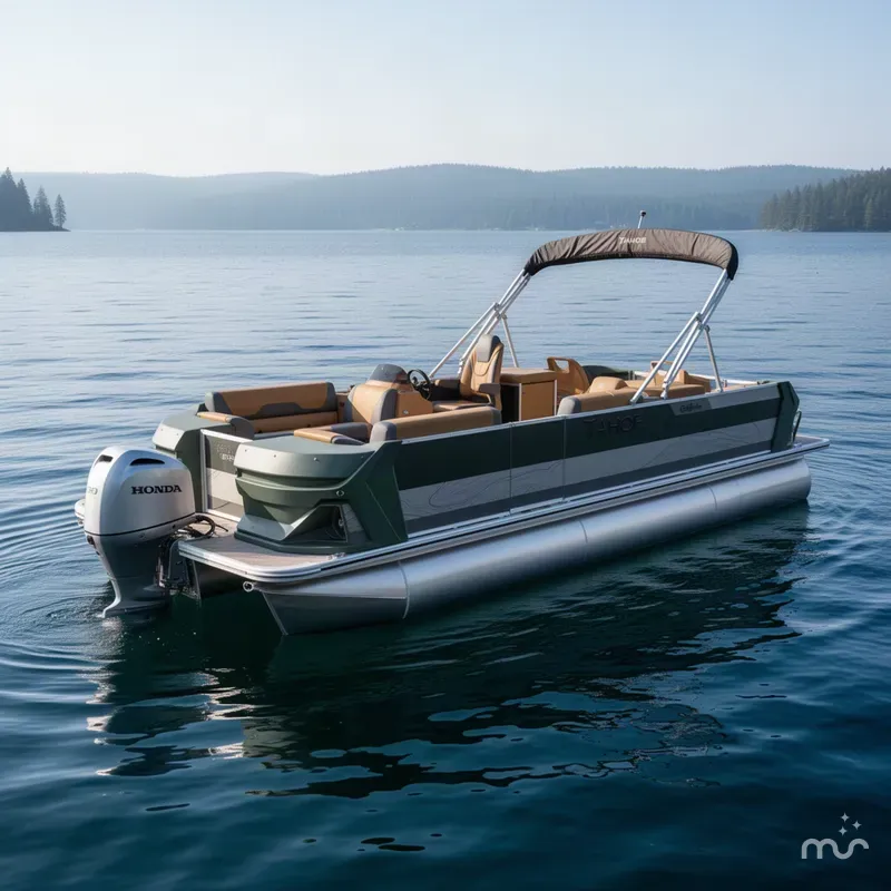 Slide: The Image of Tahoe Geofish 2385 Rear Fish & Honda 4-Stroke EFI 2026 - 2