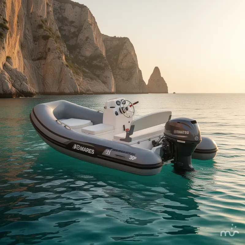 Slide: The Image of AB Mares 11 VSX with Tohatsu 30HP 2026 - 2
