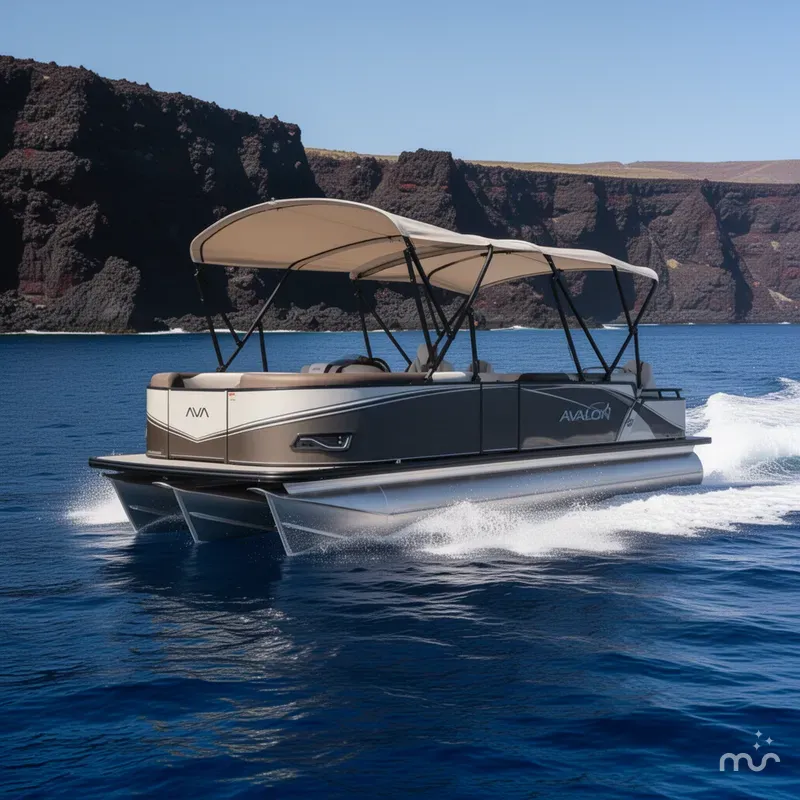 Slide: The Image of Avalon 2385 LSZ Rear Fish, Tri Toon, High Performance 2026 - 2