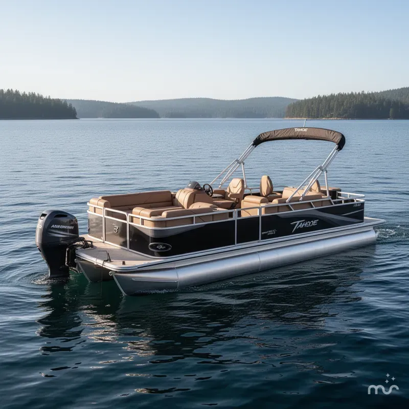 Slide: The Image of Tahoe Sport Fish & Cruise 23E80 Pontoon $33995 2026 - 2