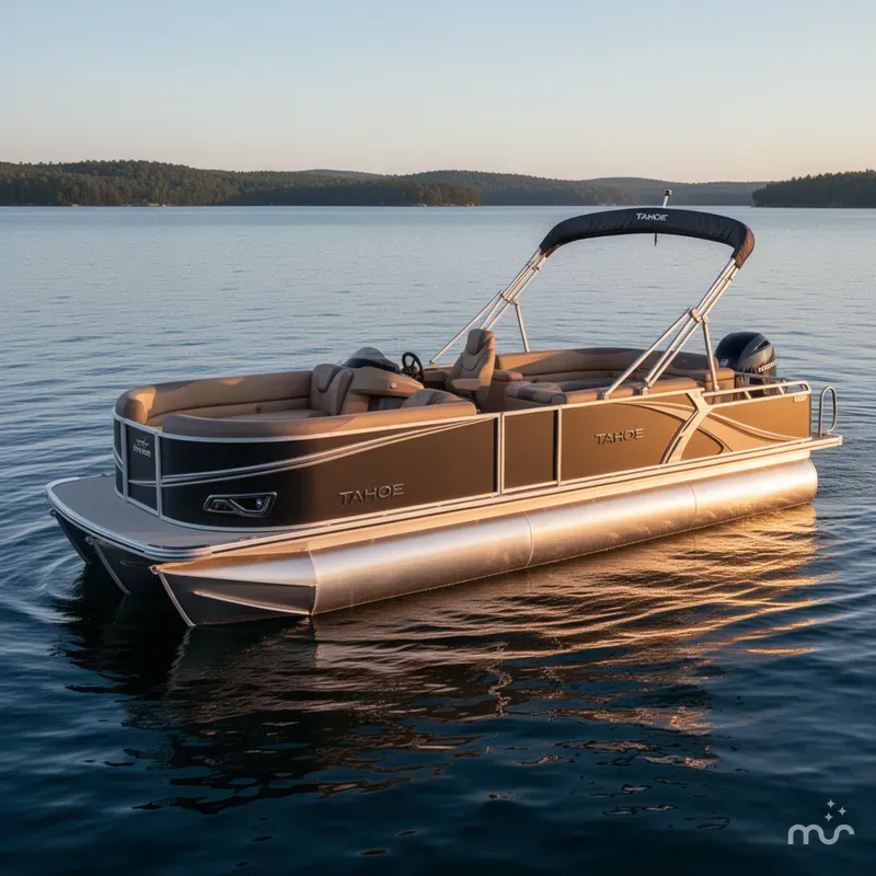 Slide: The Image of Tahoe LTZ 2385 Elite Cruise Tritoon & Honda 4-Stroke EFI 2026 - 2