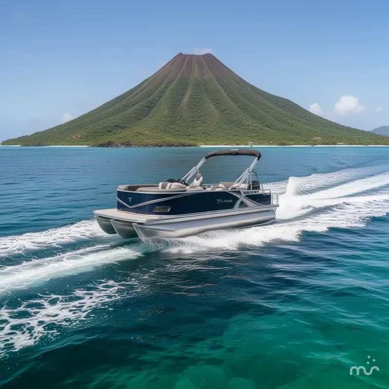 Slide: The Image of Tahoe LTZ 2385 Swingback (VRB) Tritoon & Honda 4-Stroke EFI 2026 - 1