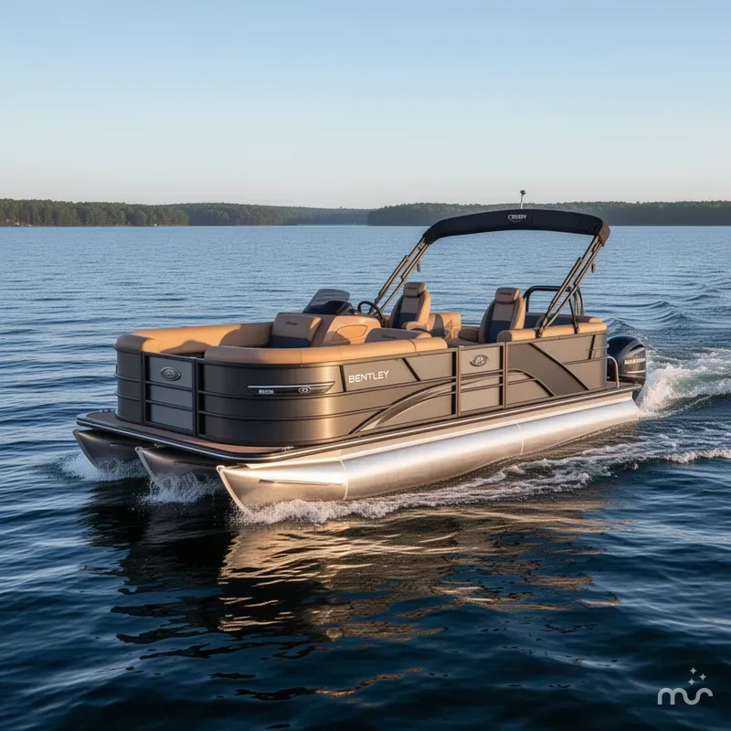 Slide: The Image of Bentley Pontoons Elite 223 Swingback Tritoon 2026 - 1