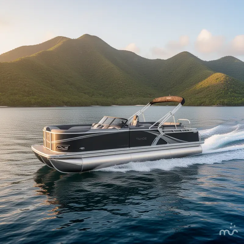 The Image of Tahoe LTZ 2385 Elite Windshield Tritoon & Honda 4-Stroke EFI 2026 - 0