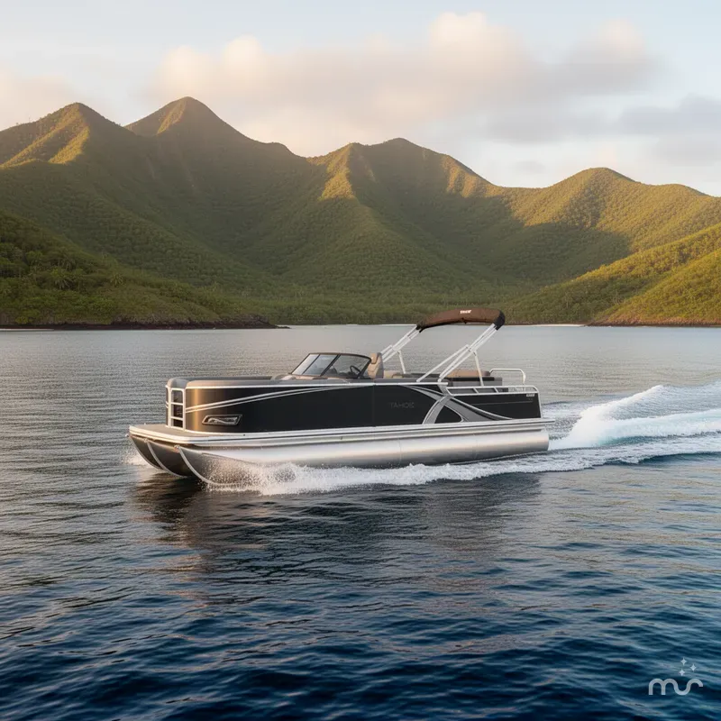 Slide: The Image of Tahoe LTZ 2385 Elite Windshield Tritoon & Honda 4-Stroke EFI 2026 - 1