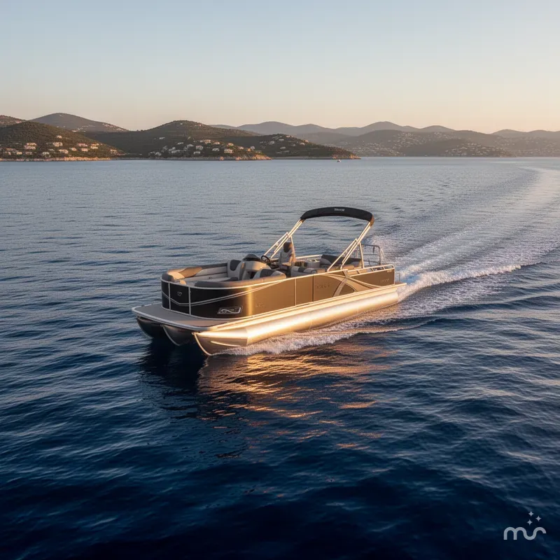 Slide: The Image of Tahoe LTZ 300HP VRB 2385 Swingback Tritoon $68,995 2026 - 0