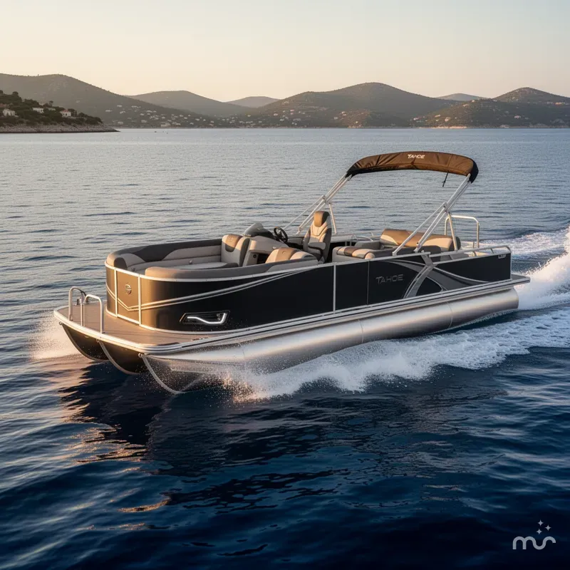 Slide: The Image of Tahoe LTZ 300HP VRB 2385 Swingback Tritoon $68,995 2026 - 1