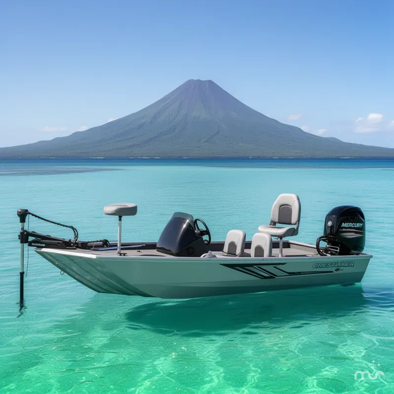Slide: The Image of Crestliner Storm 1700 w/ 60HP Mercury! 2026 - 2