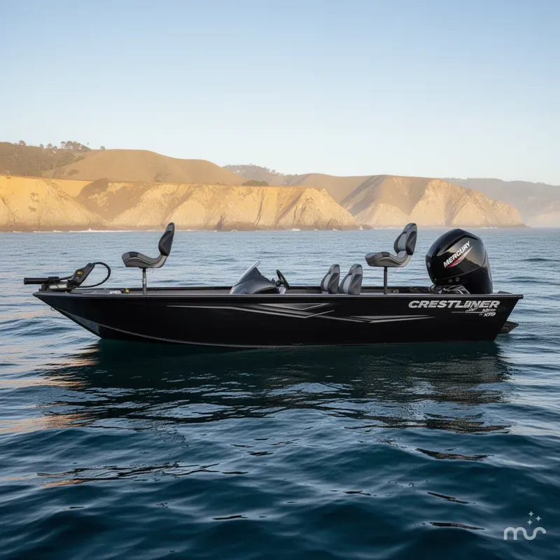 Slide: The Image of Crestliner XF 179 W/ 90HP Mercury! 2026 - 2