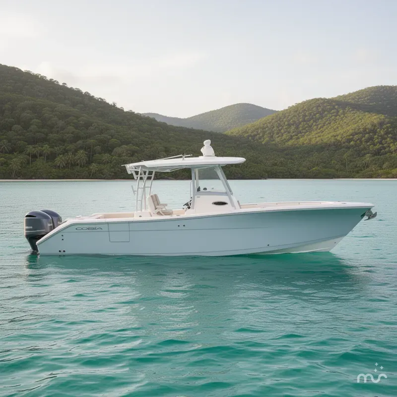 Slide: The Image of Cobia 320 Center Console 2026 - 2