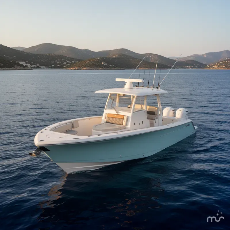 Slide: The Image of Cobia 350 Center Console 2026 - 2
