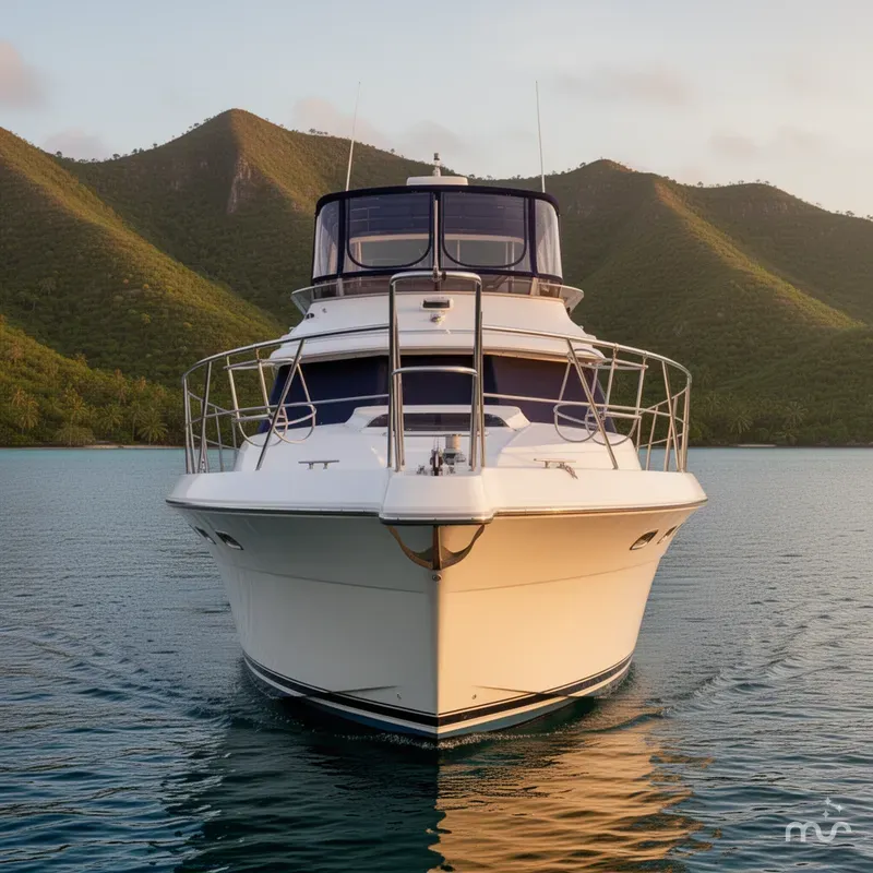 Slide: The Image of Carver Yachts 440 Aft Cabin Motor Yacht 1994 - 1