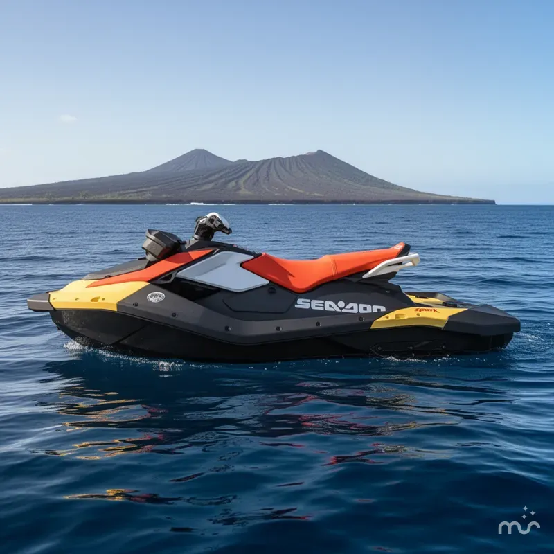 Slide: The Image of Sea-Doo Spark for 3 90 hp Convenience package with iBR an 2026 - 2