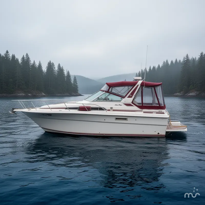 Slide: The Image of Sea Ray 340 Express Cruiser 1988 - 2