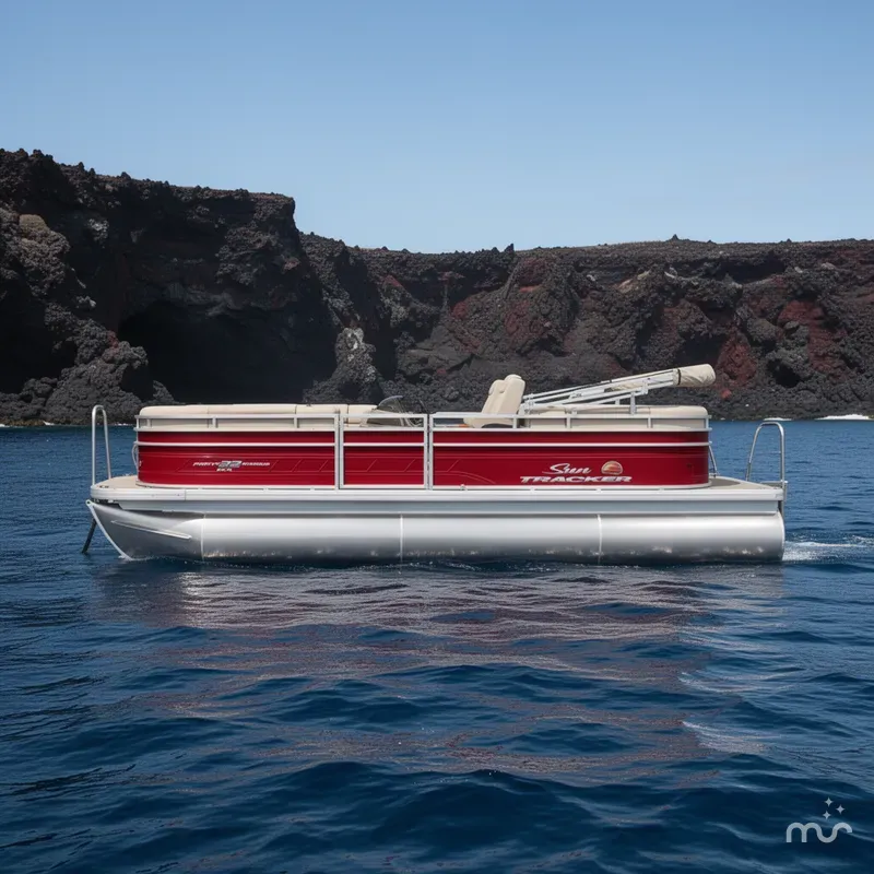 Slide: The Image of Sun Tracker Party Barge 22 XP3 2025 - 2