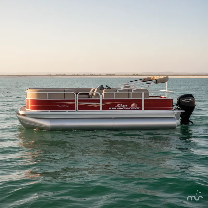 Slide: The Image of Sun Tracker Party Barge 18 DLX 2024 - 0