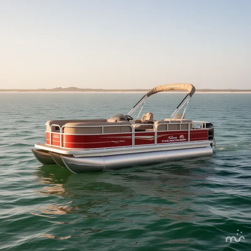 Slide: The Image of Sun Tracker Party Barge 18 DLX 2024 - 2