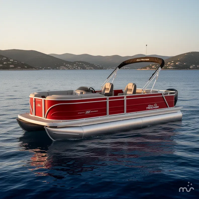 The Image of Sun Tracker Party Barge 22 RF DLX 2026 - 0