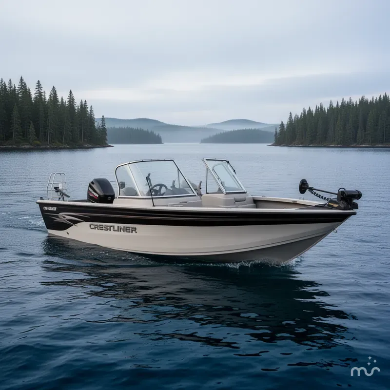 Slide: The Image of Crestliner Super Hawk 1800 Fishing Boat 2002 - 4