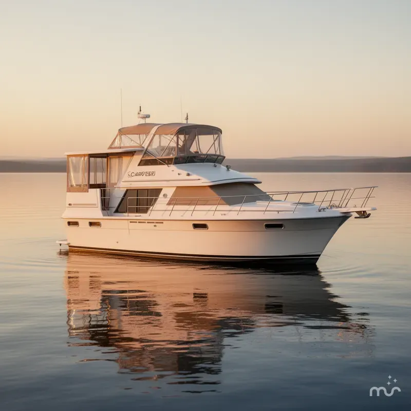 Slide: The Image of Carver Yachts 4207 Aft Cabin Motor Yacht 1987 - 0