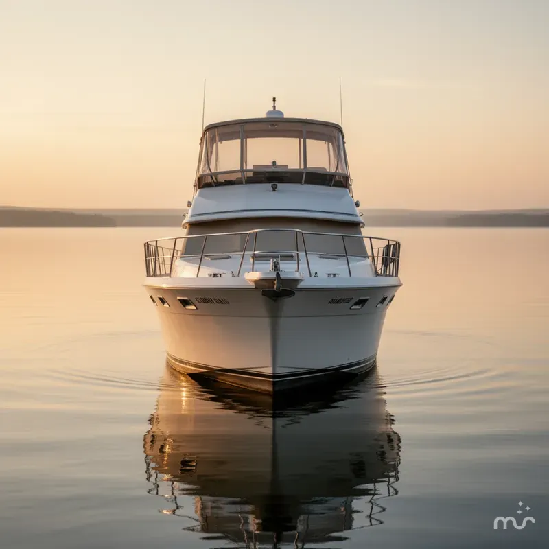 Slide: The Image of Carver Yachts 4207 Aft Cabin Motor Yacht 1987 - 2
