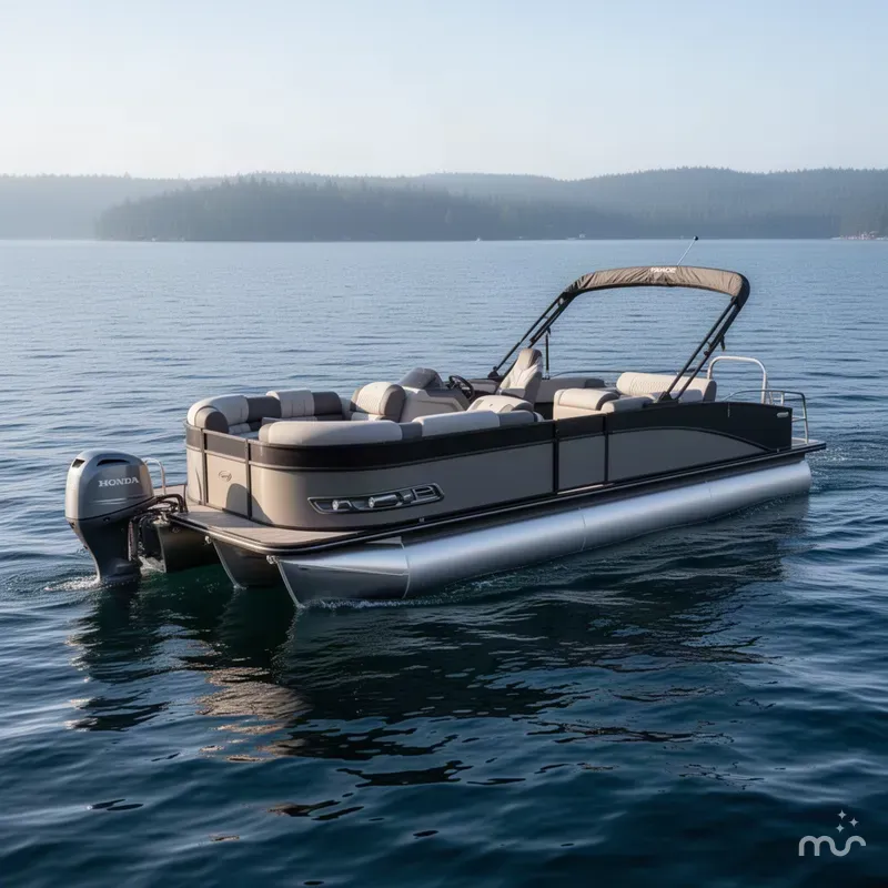 The Image of Tahoe Cascade 2385 Swingback (VRB) Tritoon & Honda 4-Stroke EFI 2026 - 0