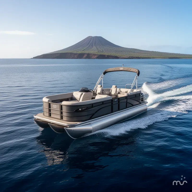 The Image of Bentley Pontoons Legacy 300HP 243 Navigator Quad Lounge Tritoon 2026 - 0