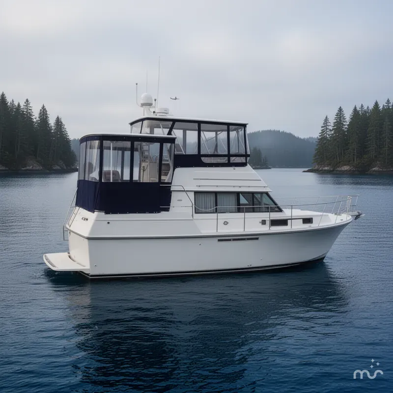 Slide: The Image of Carver Yachts 3607 Aft Cabin Motor Yacht 1987 - 2