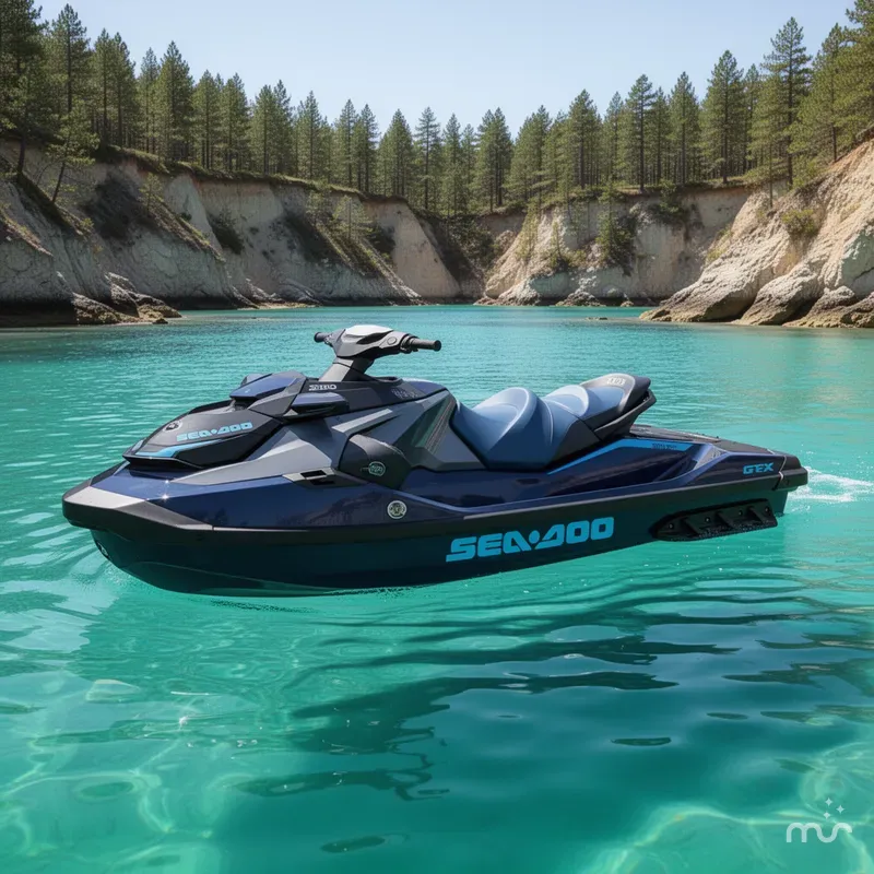 Slide: The Image of Sea-Doo GTX 230 Tech, Audio, iDF, iBR 2026 - 2