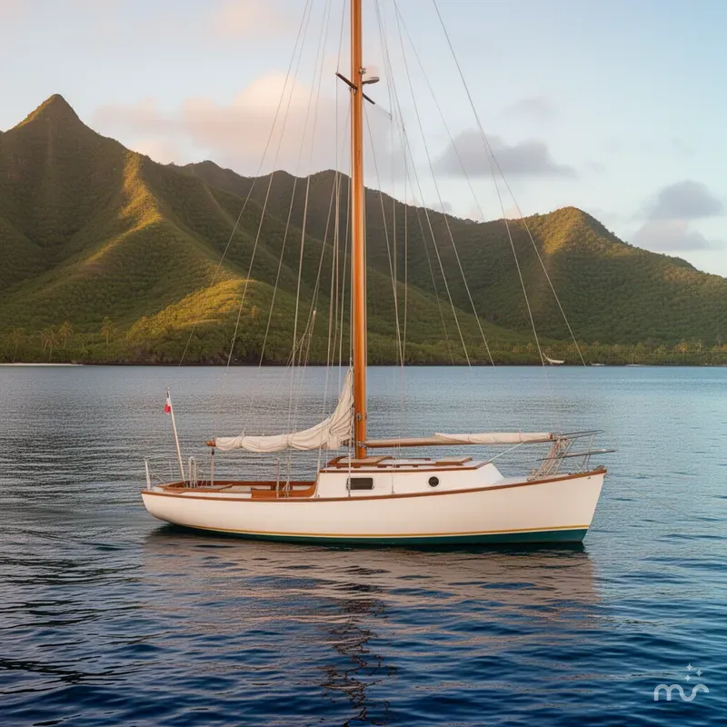 Slide: The Image of Custom Wooden Sloop 1976 - 2