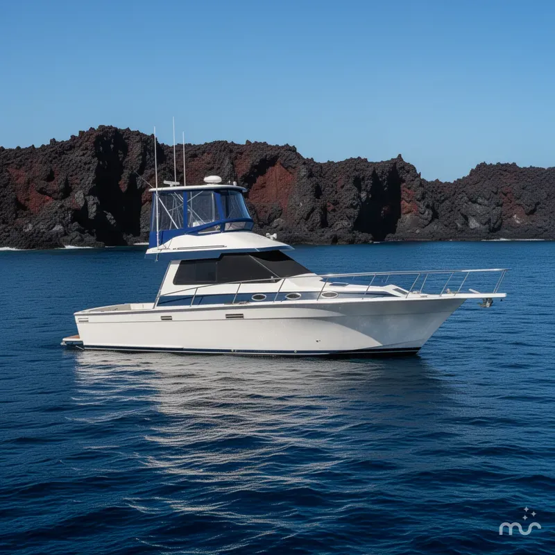 The Image of Mediterranean Flybridge Convertible 1989 - 0