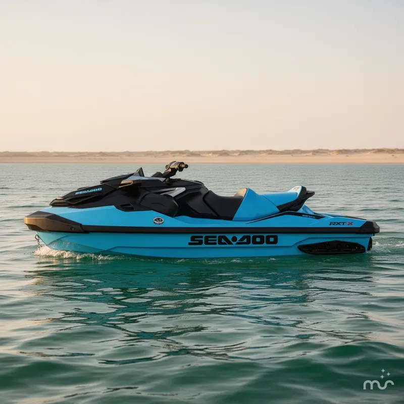Slide: The Image of Sea-Doo RXT-X™ 325 Gulfstream Blue Premium 2026 - 2