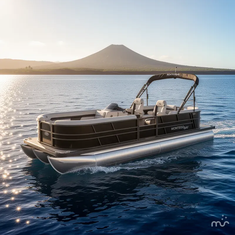 The Image of Montego Bay 150HP DL Quad Lounge 8522 Tritoon 2026 - 0