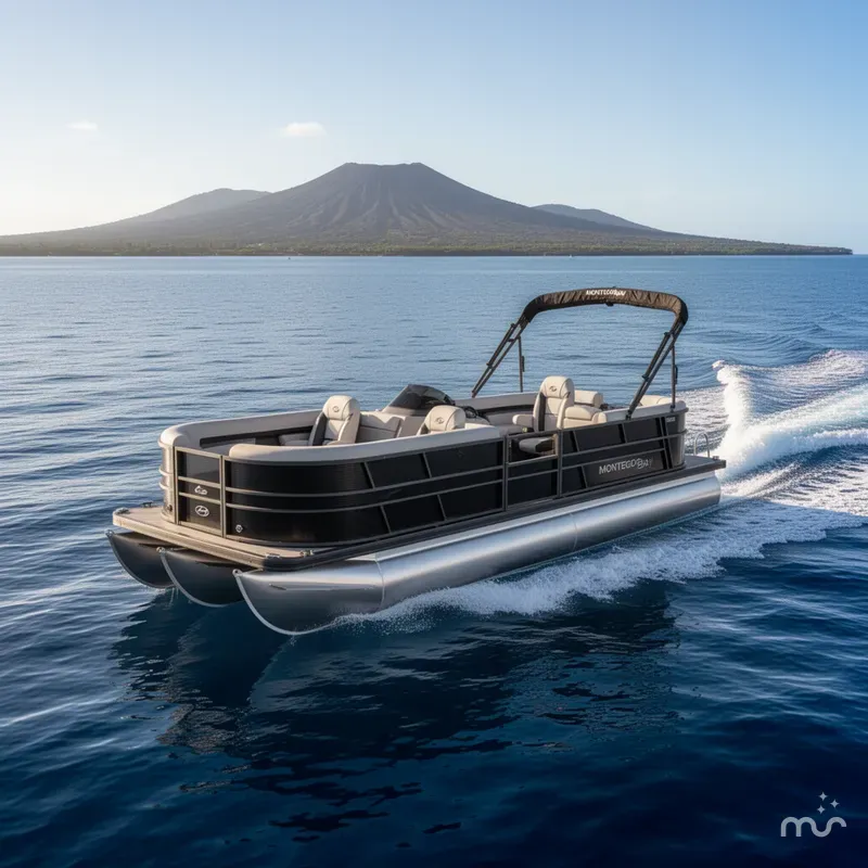 Slide: The Image of Montego Bay 150HP DL Quad Lounge 8522 Tritoon 2026 - 1
