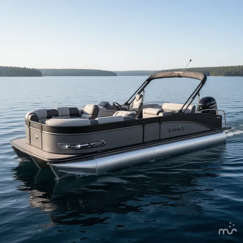 The Image of Tahoe Cascade 200HP VRB 2385 Swingback Tritoon 2026 - 0