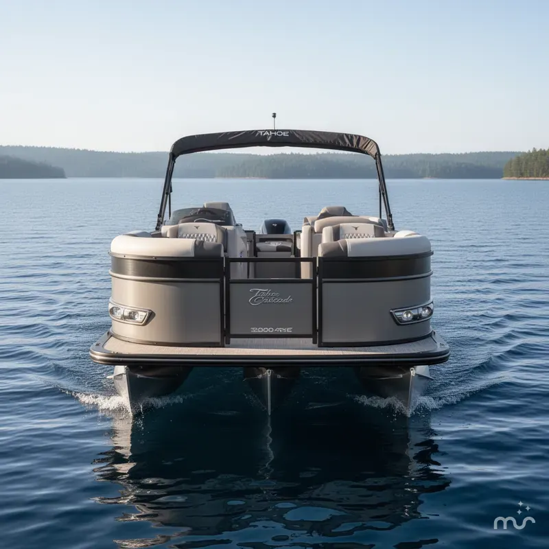 Slide: The Image of Tahoe Cascade 200HP VRB 2385 Swingback Tritoon 2026 - 1