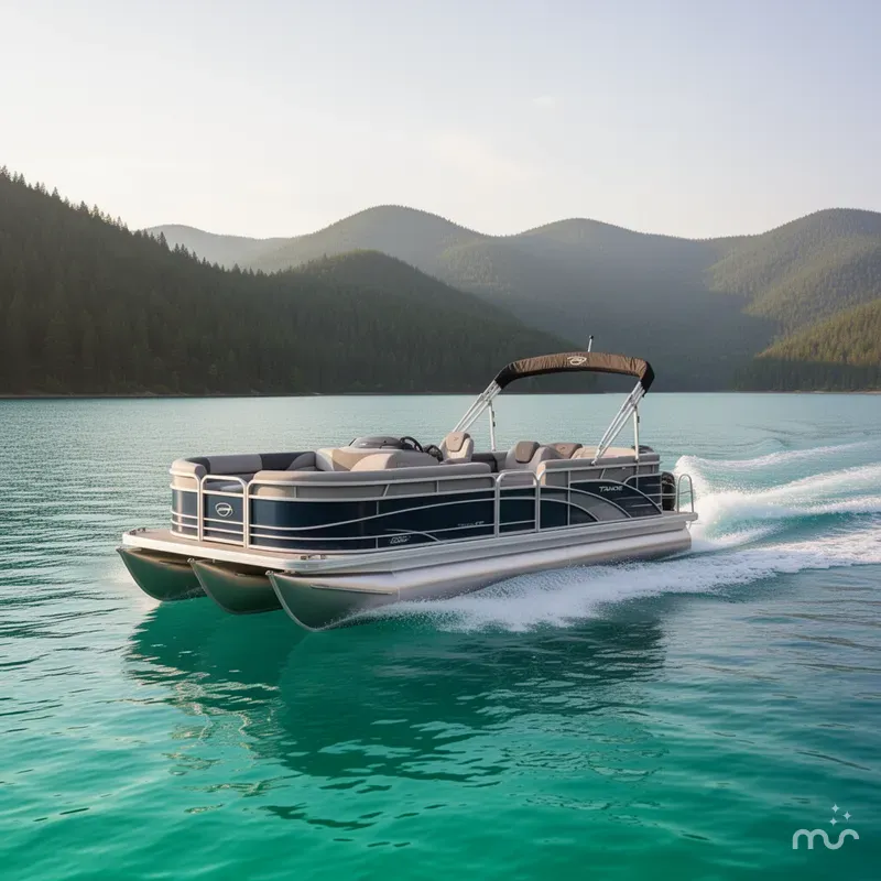 Slide: The Image of Tahoe LTZ 200HP VRB 2385 Swingback Tritoon 2026 - 1