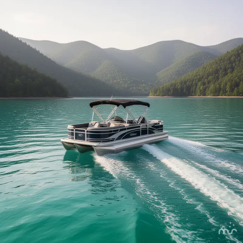 Slide: The Image of Tahoe LTZ 200HP VRB 2385 Swingback Tritoon 2026 - 2