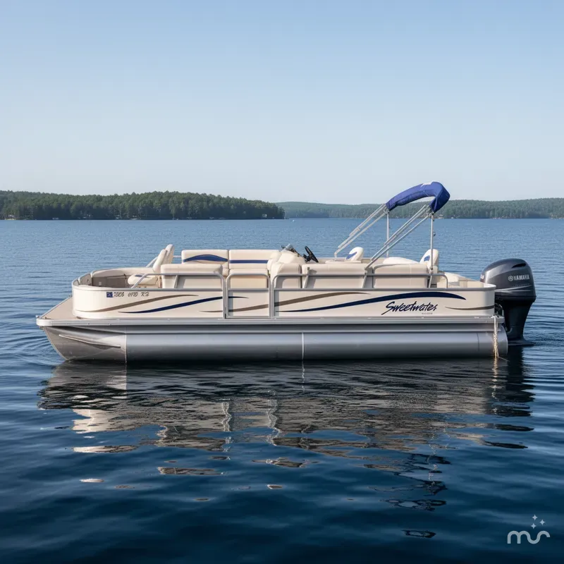 Slide: The Image of Sweetwater 2386 F Pontoon & 90HP Yamaha 4-Stroke EFI - $15,995 2006 - 2