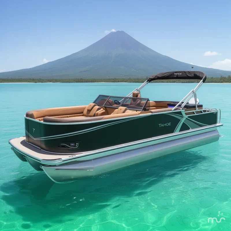 Slide: The Image of Tahoe LTZ 200HP Elite Windshield 2385 Tritoon 2026 - 2