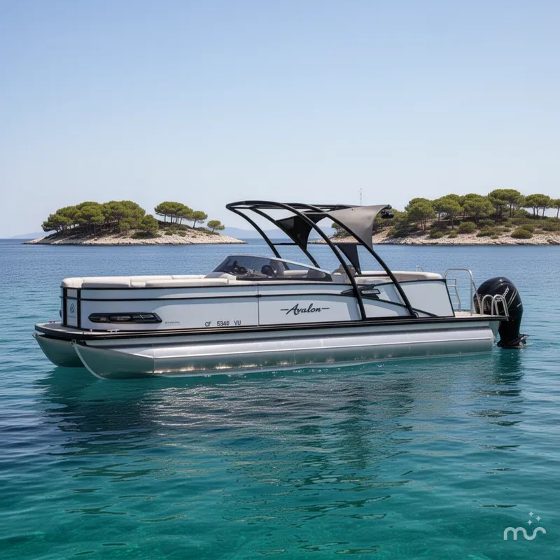 The Image of Avalon Catalina Platinum Elite Windshield 27' w/ 350HP Mercury Verado! 2021 - 0