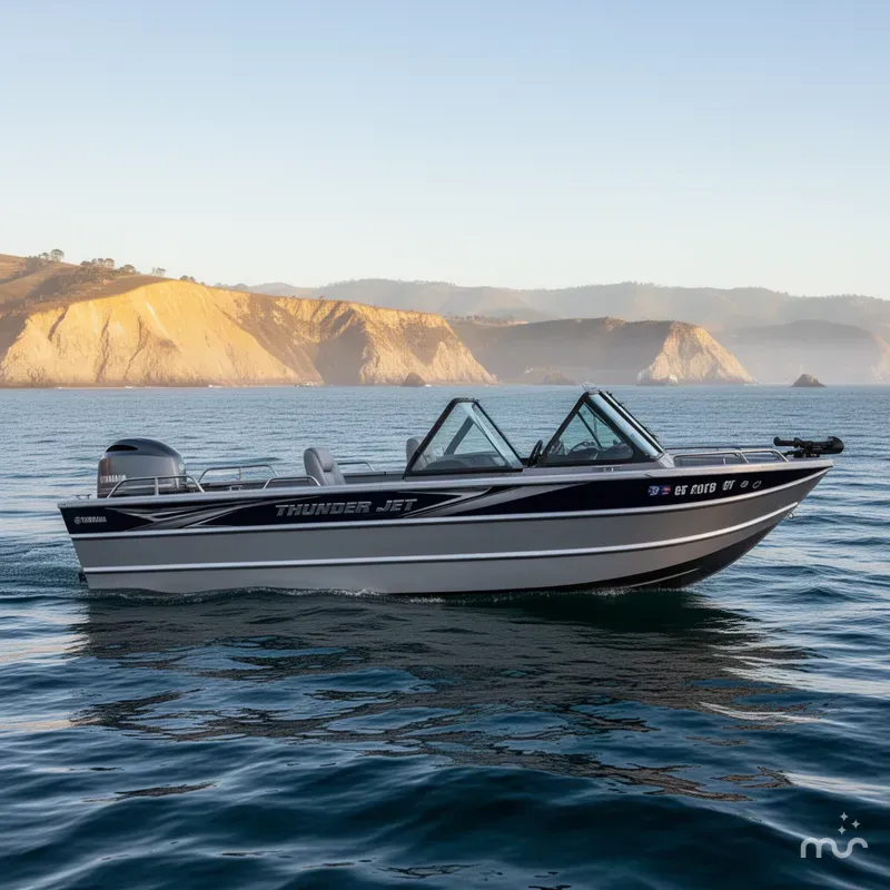 Slide: The Image of Thunder Jet 205 Rush w/ Yamaha 105HP Jet & 9.9HP Kicker 2020 - 0