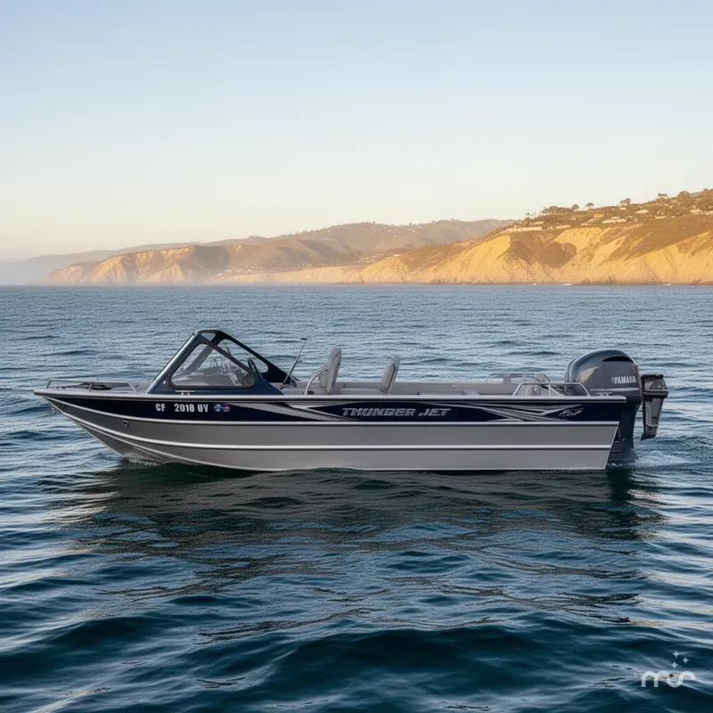 Slide: The Image of Thunder Jet 205 Rush w/ Yamaha 105HP Jet & 9.9HP Kicker 2020 - 1