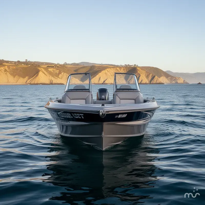 Slide: The Image of Thunder Jet 205 Rush w/ Yamaha 105HP Jet & 9.9HP Kicker 2020 - 2