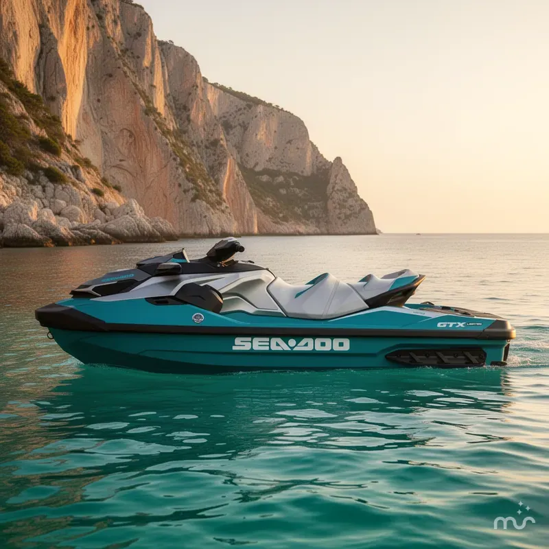 Slide: The Image of Sea-Doo GTX Limited 325 Teal Metallic 2026 - 2